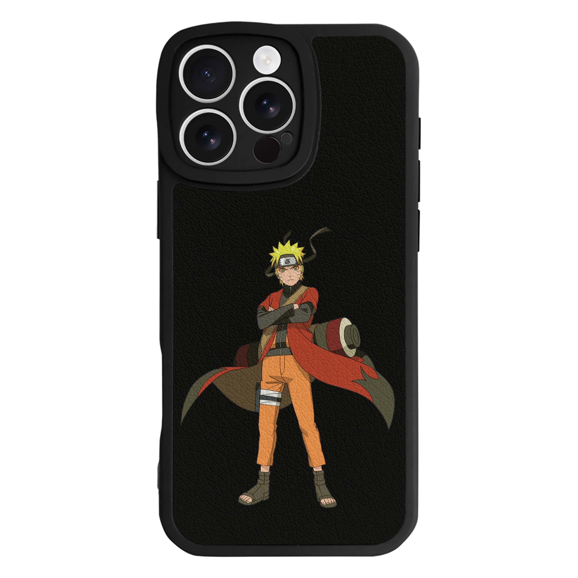 （画像用） NARUTO -ナルト- うずまき ナルト Uzumaki Naruto 【iPhone 16シリーズ対応】シリコンスマホケース（レザー調） 材質：シリコン